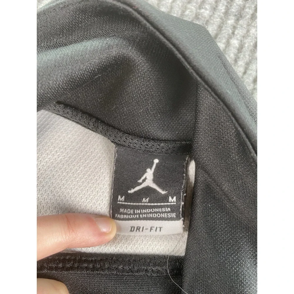 Air Jordan Jacket Mens Medium Black Zip Track Jumpman Training Freehold Township